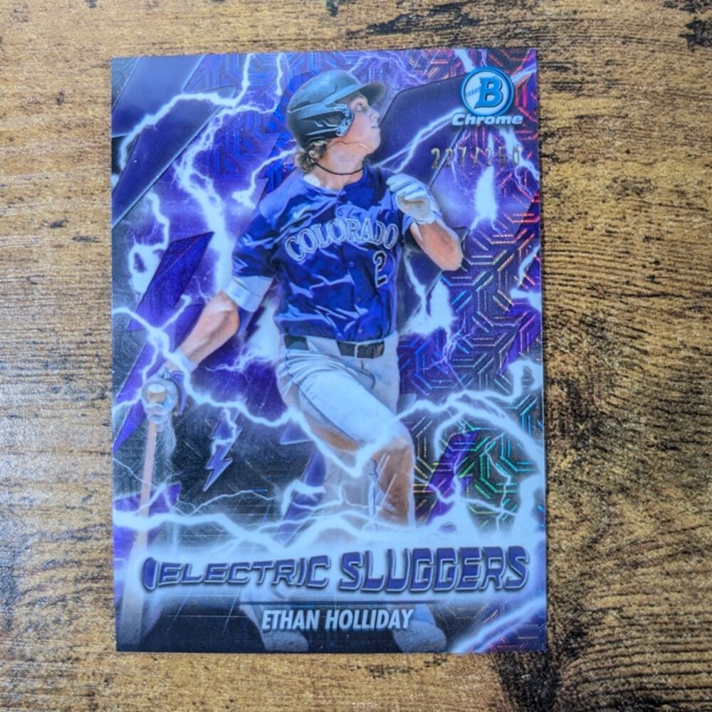 2026 Bowman Chrome Ethan Holliday ES-13 Electric Sluggers /250 Color Match